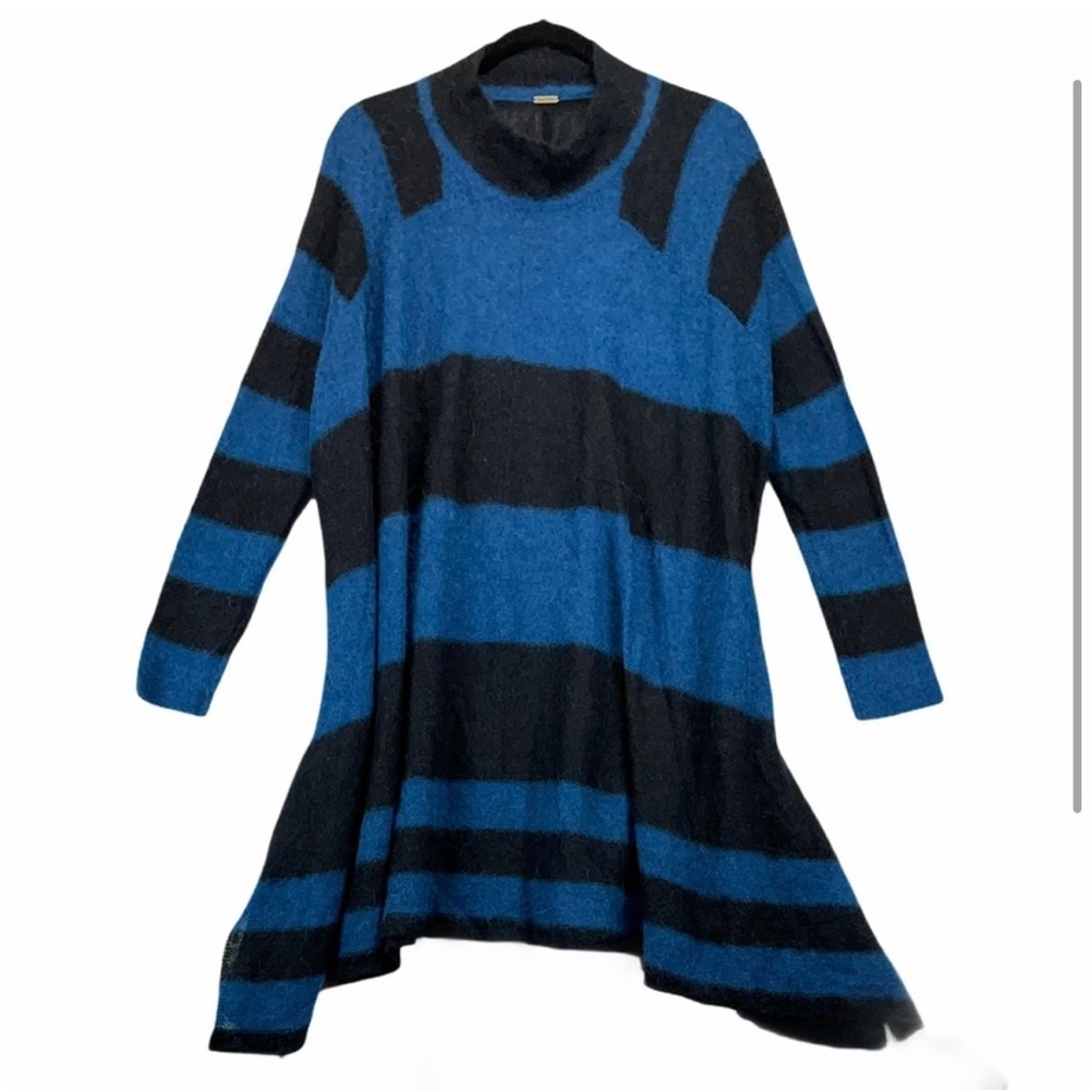 Free People Alpaca Lafayette
Sweater dress  Oversized-SzXs  Like New Black-Blue​ - Picture 8 of 9